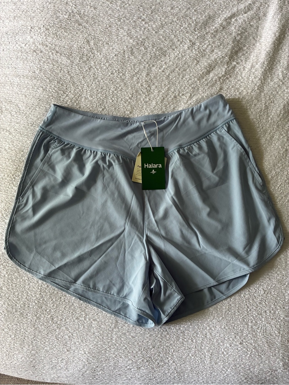 HALARA Women's Light Blue Performance Athletic Shorts
